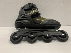 AERIO ELITE Q-60 Roller Derby Speed Inline Skates – Black & Gold Men’s Size 10
