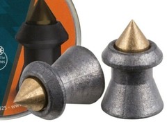H&N Hornet 225 Count BRASS POINTED 4.5mm .177 Caliber Pellets MADE IN GERMANY