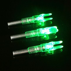 12Pcs LED Arrows Lighted Nock ID 6.2mm Shooting Archery For Compound/Recurve Bow