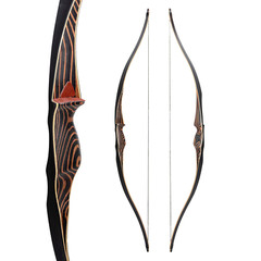 20-70lb Handmade Wooden Longbow Traditional Archery Recurve Bow Hunting & Target