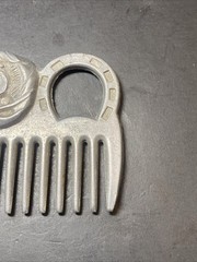 Vintage Horse Mane & Tail Metal/ Aluminum Alloy Horse Hair Comb made in Japan