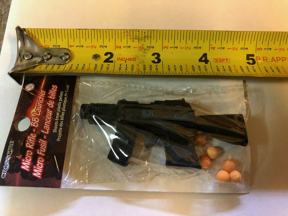 6x Crossfire TOY Micro Rifle BB Launcher shoots 6mm plastic pellets mini gun