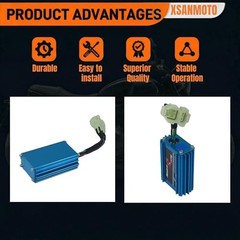 AC Racing CDI Box, 6 Pins No Rev Limit Ignition Unit for GY6 50cc 125cc 150cc
