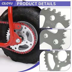 40 Tooth Sprocket 420 Chain 40mm Bore Replacement for Coleman BT200X CT200U-EX C
