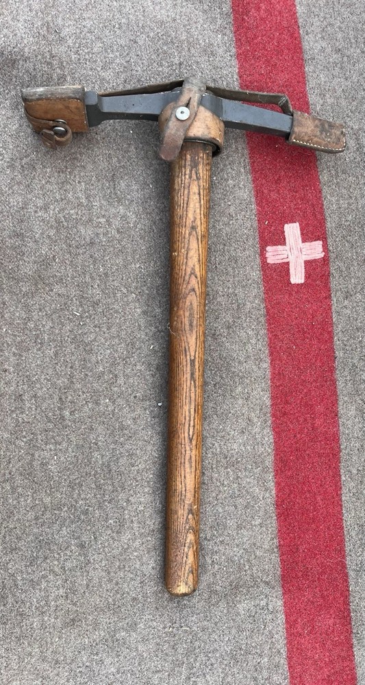 Vintage 1930s Swiss Army Mountaineer Pick Axe Tool Sheath WWII