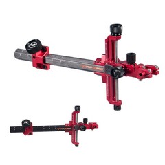 Compound Bow Sight 9″ Carbon Bar Scope Sight 2x 4x 6x 8x Lens Competition RH LH