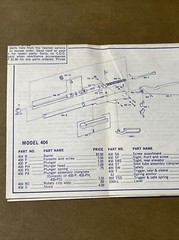 Original Daisy Model 404 454 Pellet Rifle Gun Operation Manual Pamphlet