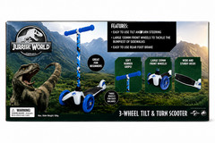 Jurassic 3 Wheel Kids Scooter Tilt to Turn Kick Scooter Wheels Boys Girls Dino