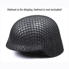 Tactics Airsoft Helmet Net Cover, Army Green Camouflage One Size, black