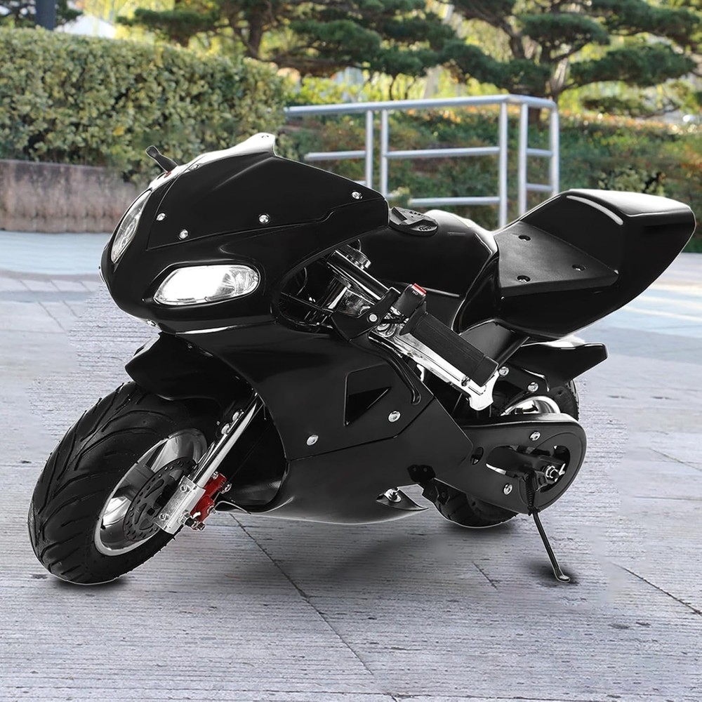50cc 2-Stroke Gas Motorcycle for Adults & Teens, Heavy-Duty Pocket Motorcycle