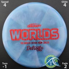 Discraft Z Swirl Zone SS – 2026 Worlds – Scale Weight