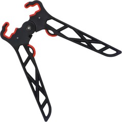 Folding Bow Stabilizer Stand with Removable Bipod for 4″, Black and red