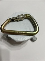 DMM Wales Steel Locking Carabiner Screw Gate 45kN Industrial D-Shape Snap Hook