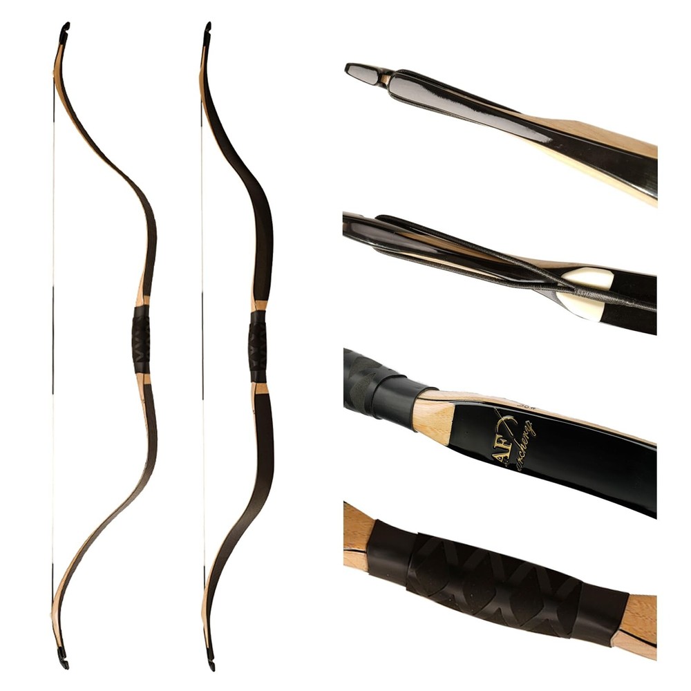 AF Archery Tatar Recurve Bow, Traditional Laminated Horse Bow for Mounted Arc…
