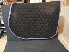 Dover Saddlery All Purpose English Saddle Pad Honeycomb Quilted Purple Lilac