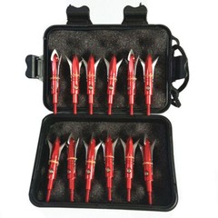 12pcs Goblin Broadheads 2.3″ Cut Expandable Crossbow Arrow Tips Case Set Hunter