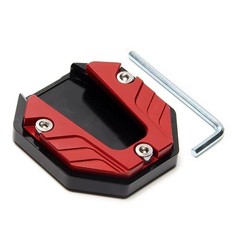 Motorcycle Kickstand Extender Foot Pad Aluminum Alloy Side Stand Support Plate