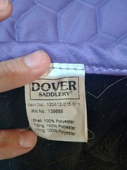 Dover Saddlery All Purpose English Saddle Pad Honeycomb Quilted Purple Lilac