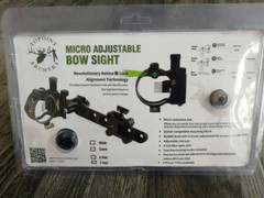 Compound Bow Sight 7 Pin (.019) Archery Micro Adjustable Optical Fiber Hunting