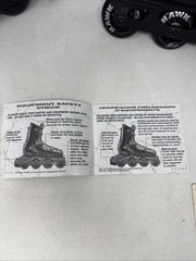 Hawk Roll USA Inline Skates Men’s/Boy’s Size 5 Black/Blue Rollerblades With Box