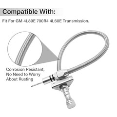 Flexible Transmission Dipstick Tube for GM 4L80E 700R4 4L60E, with Firewall
