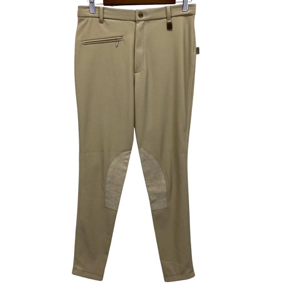 Devon Aire Women’s Beige Riding Breeches Pants Style 500R Size 28R Stretch Wick