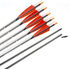 32″ Carbon Arrows SP400 4» Turkey Feathers Recurve/Compound Bow Hunting Target