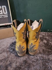 Dingo Boots Yellow Snakeskin Western Equestrian Boots Snake Print Cowboy Boots