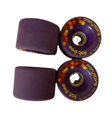 Orangatang Fat Free 65mm 83a 4-Pack Longboard Wheels Purple