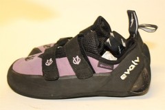Evolv Elektra Womens Size 9.5 41 USA Made Purple Black Strap Rock Climbing Shoes