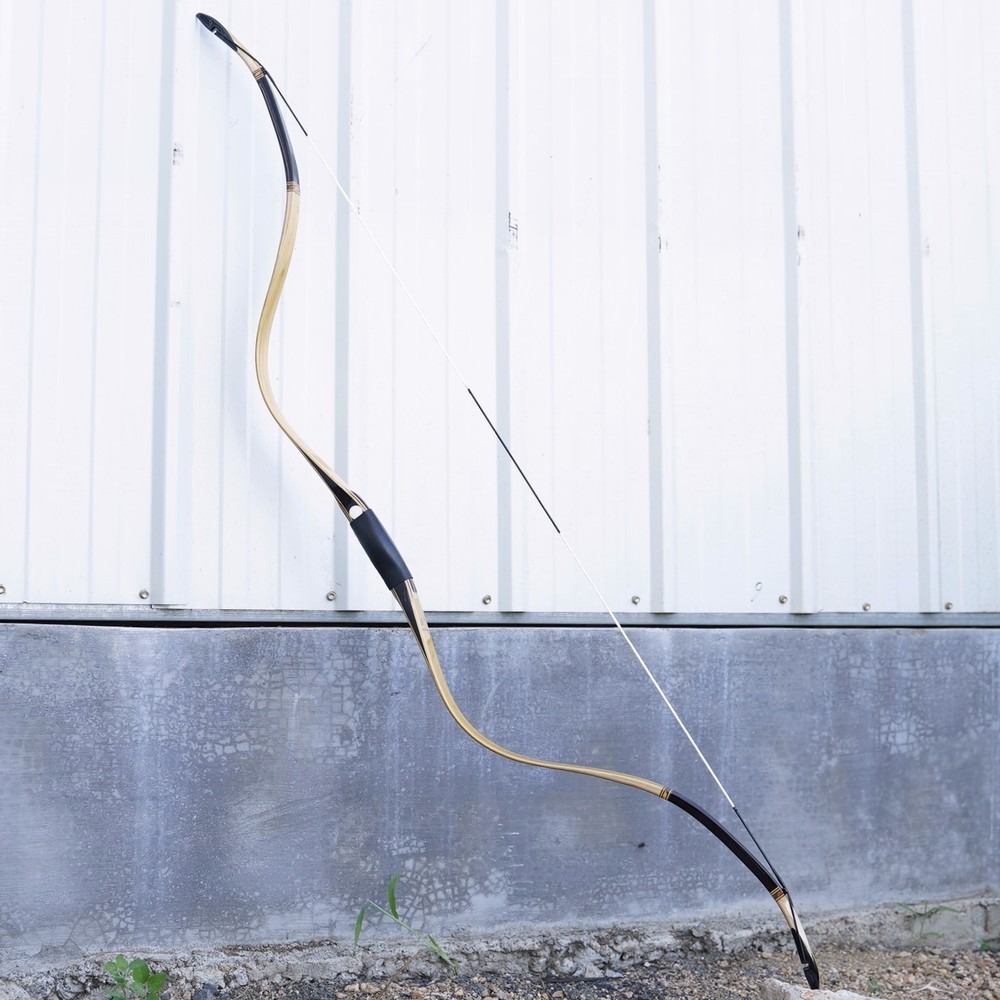 Traditional Bow Recurve Bow 61″ Hunting Archery Handmade Mongolian Horse Bow45lb