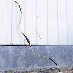 Traditional Bow Recurve Bow 61″ Hunting Archery Handmade Mongolian Horse Bow45lb