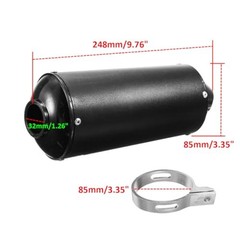 1.26″ 32mm Exhaust Muffler With Clamp for 90cc 110cc 125cc 140cc 150cc 160cc 4