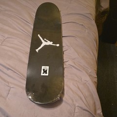 Kayo Flip Out Skateboard Deck Black w/ Jumpman Logo & White Kayo Graphic