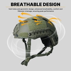 Tactical Airsoft Helmet with Full Face Protective Mask kit for Hunting Cosplay