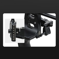 Strong Arrow Rest Rest Steel Plate 7*6.5*1.8cm 86.2g Aluminum Alloy Black