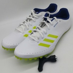 Adidas Sprintstar White Running Cleats Shoes US 10.5 Cleat Tool Great Conditio