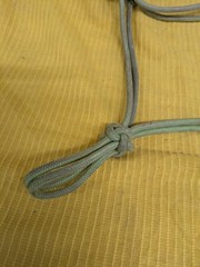 Stiff Rope Halter Light Green Horse Size