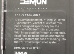 36-Pack Barnett Demun Hyperbolt – 7 inch 2 Fletch for Tri Strike Crossbow