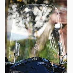 Universal Motorcycle Windshields 16.5″x17.2″ Windscreen Wind Splitter Wind