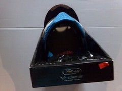NEW V-Force Grill Paintball Mask PVS White on Blue