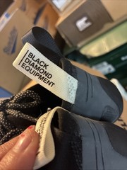 men’s black diamond momentum lace climbing shoes size 5 nwt&box