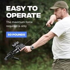 BALLISTA BAT Reverse Draw Compound Crossbow with T-Buttstock 420fps/150lbs/4lb