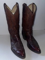 Dan Post Men’s Western Cowboy Boots Size 9 D Leather Embroidered 16782 El Paso