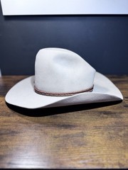 Stetson Silver Belly Gus Western Cowboy Hat 4X Beaver 7 3/8 VINTAGE Made In USA