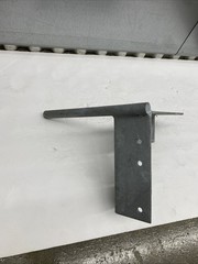 8” Outside Corner Dock wheel Bracket only Threaded On Top New