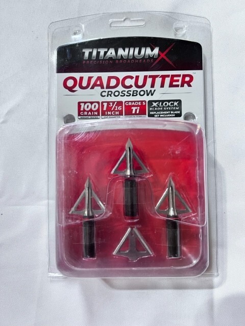 TruGlo -Broadhead – QuadCutter – 4 Blade – 100 Grain – Crossbow