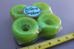 Neon Green 60mm Original 80’s Soft Cruiser Vintage Skateboard WHEELS – Set of 4
