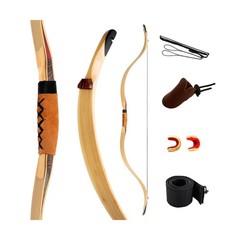 Deerseeker Archery 52″ Exotic Recurve Bow Traditional Longbow Laminated Ambid…
