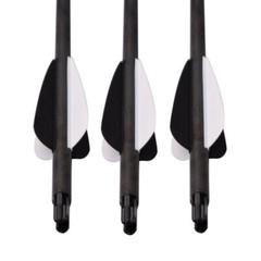 PSE Crossbow Bolts Half Moon Bolt Carbon Arrows Black 26.25″ 325 grains 3″ Vanes